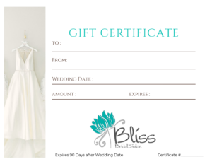 Gift Certificate Back