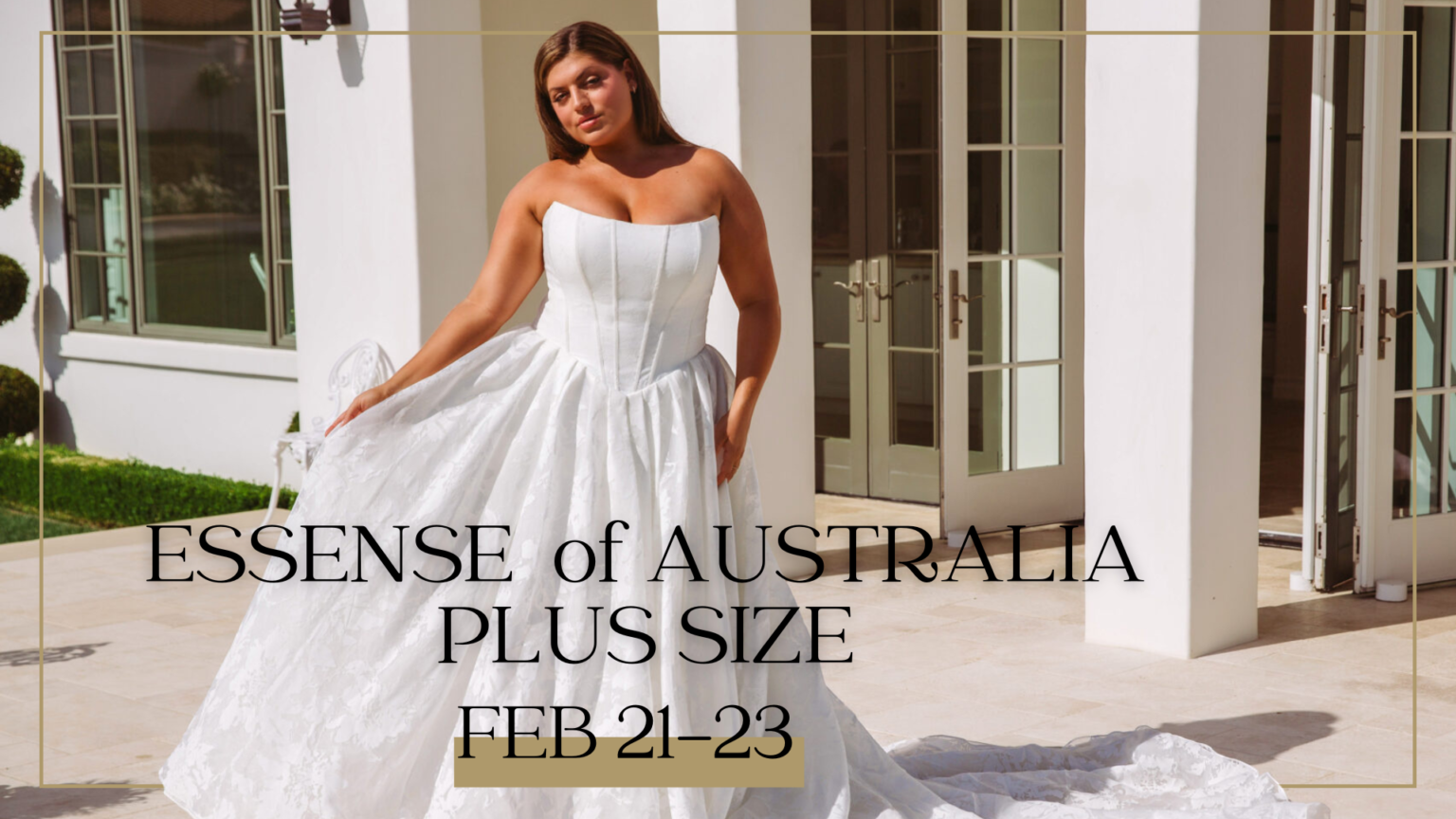 Essense of Australia Plus Size Wedding Dress Trunk Show Advertisement