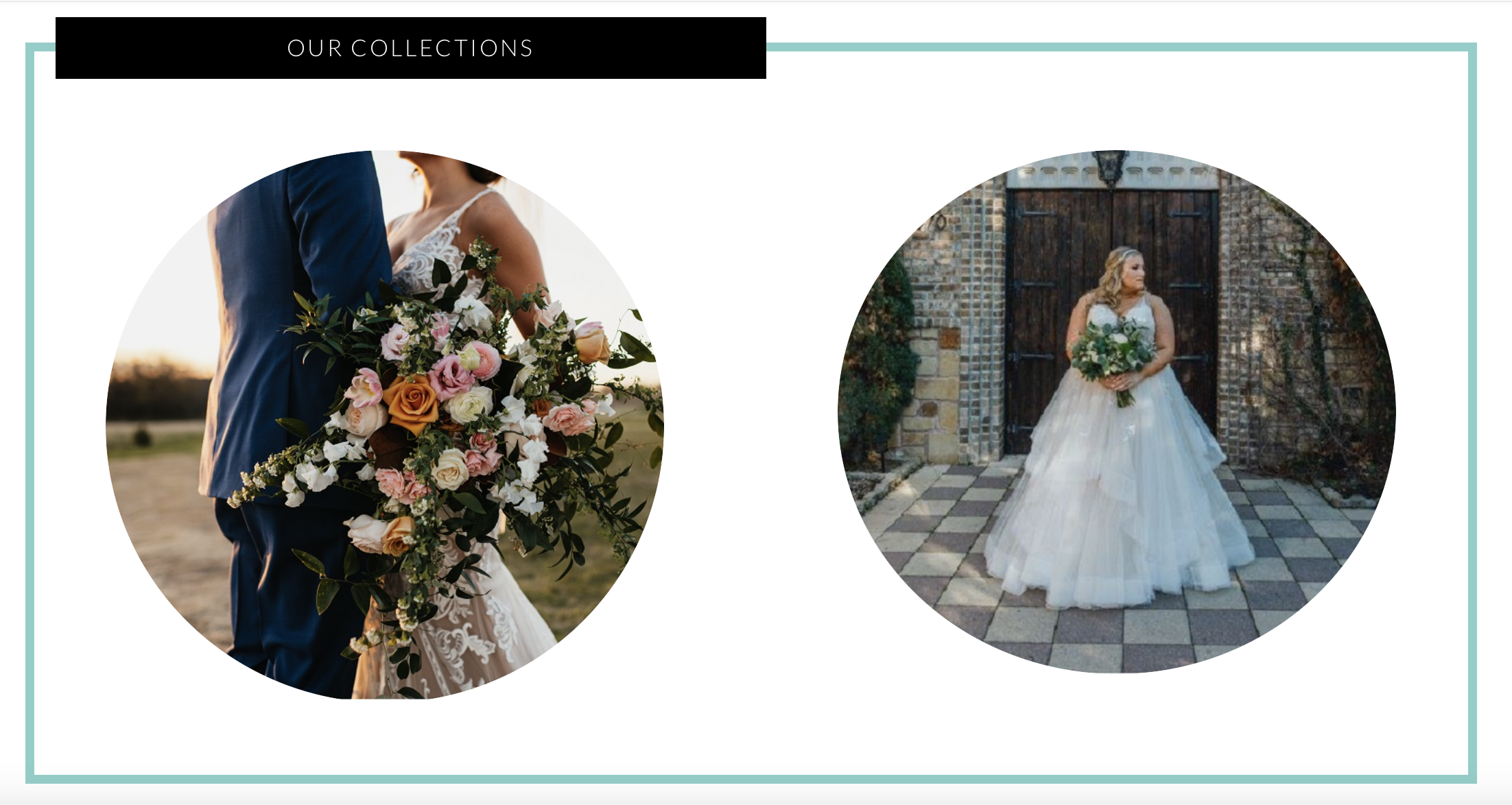 A curated selection of wedding gowns at Bliss Bridal Salon featuring styles in both standard and plus sizes on mannequins and racks in a private bridal suite